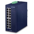PLANET IGS-1600T łącza sieciowe Nie zarządzany L2 Gigabit Ethernet (10/100/1000) Niebieski - 1042992