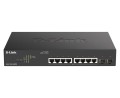 D-Link DGS-1100-10MPV2 Zarządzany L2 Gigabit Ethernet (10/100/1000) Obsługa PoE 1U Czarny - 2481107
