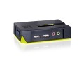 LevelOne KVM-0221 przełącznik KVM Czarny, Zielony - 2481565