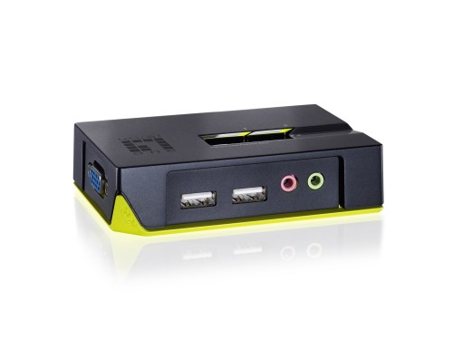 LevelOne KVM-0221 przełącznik KVM Czarny, Zielony - 2481565