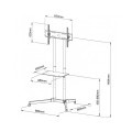 Techly ICA-TR6 uchwyt do telewizorów 165,1 cm (65") Czarny - 914284