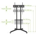 Techly ICA-TR6 uchwyt do telewizorów 165,1 cm (65") Czarny - 1463015