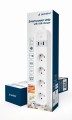 Gembird TSL-PS-S4U-01-W inteligentna listwa zasilająca 4 x gniazdo sieciowe Typu E 1,5 m 3 3880 W Biały - 2481950