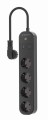 Gembird TSL-PS-S4U-01 inteligentna listwa zasilająca 4 x gniazdo sieciowe Typu E 1,5 m 3 3680 W Czarny - 2481952