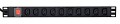 Gembird Listwa zasilająca rack (PDU), 10 gniazd C13, 1U, 16A, wtyk C19 2m - 2481986