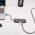 Lindy 43358 stacja dokująca Przewodowa USB 3.2 Gen 1 (3.1 Gen 1) Type-C Czarny - 2482345