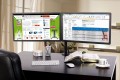 Techly ICA-LCD 382-D uchwyt / stojak do monitorów 68,6 cm (27") Czarny Biurko - 1126797