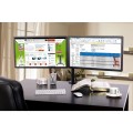 Techly ICA-LCD 382-D uchwyt / stojak do monitorów 68,6 cm (27") Czarny Biurko - 1463361