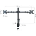 Techly ICA-LCD 382-D uchwyt / stojak do monitorów 68,6 cm (27") Czarny Biurko - 1463364
