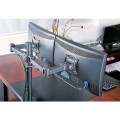 Techly ICA-LCD 382-D uchwyt / stojak do monitorów 68,6 cm (27") Czarny Biurko - 1463362