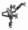 GEMBIRD BIURKOWE REGULOWANE RAMIĘ/UCHWYT NA 3 MONITORY 17-27, VESA 100X100MM, DO 7 KG - 1855999