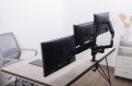GEMBIRD BIURKOWE REGULOWANE RAMIĘ/UCHWYT NA 3 MONITORY 17-27, VESA 100X100MM, DO 7 KG - 2482519