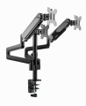 GEMBIRD BIURKOWE REGULOWANE RAMIĘ/UCHWYT NA 3 MONITORY 17-27, VESA 100X100MM, DO 7 KG - 2011395