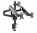 GEMBIRD BIURKOWE REGULOWANE RAMIĘ/UCHWYT NA 3 MONITORY 17-27, VESA 100X100MM, DO 7 KG - 2482507
