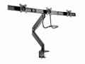 GEMBIRD BIURKOWE REGULOWANE RAMIĘ/UCHWYT NA 3 MONITORY 17-27, VESA 100X100MM, DO 6 KG - 1817740