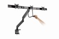GEMBIRD BIURKOWE REGULOWANE RAMIĘ/UCHWYT NA 3 MONITORY 17-27, VESA 100X100MM, DO 6 KG - 1736059