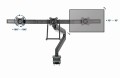GEMBIRD BIURKOWE REGULOWANE RAMIĘ/UCHWYT NA 3 MONITORY 17-27, VESA 100X100MM, DO 6 KG - 2482533