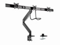 GEMBIRD BIURKOWE REGULOWANE RAMIĘ/UCHWYT NA 3 MONITORY 17-27, VESA 100X100MM, DO 6 KG - 2482522