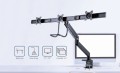 GEMBIRD BIURKOWE REGULOWANE RAMIĘ/UCHWYT NA 3 MONITORY 17-27, VESA 100X100MM, DO 6 KG - 1736064