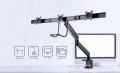 GEMBIRD BIURKOWE REGULOWANE RAMIĘ/UCHWYT NA 3 MONITORY 17-27, VESA 100X100MM, DO 6 KG - 2482534