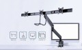 GEMBIRD BIURKOWE REGULOWANE RAMIĘ/UCHWYT NA 3 MONITORY 17-27, VESA 100X100MM, DO 6 KG - 1817753