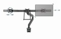 GEMBIRD BIURKOWE REGULOWANE RAMIĘ/UCHWYT NA 3 MONITORY 17-27, VESA 100X100MM, DO 6 KG - 1817752