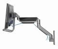 GEMBIRD ŚCIENNE REGULOWANE RAMIĘ/UCHWYT NA 2 MONITORY 17-32, VESA 100X100MM, DO 8 KG - 1742917
