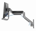 GEMBIRD ŚCIENNE REGULOWANE RAMIĘ/UCHWYT NA 2 MONITORY 17-32, VESA 100X100MM, DO 8 KG - 2482546