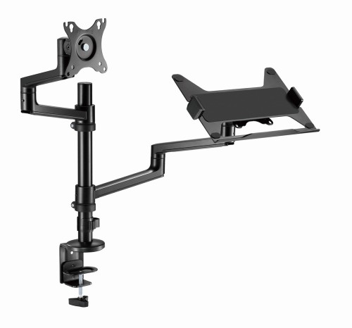 GEMBIRD BIURKOWE REGULOWANE RAMIĘ/UCHWYT NA MONITOR + PODSTAWKA NA NOTEBOOKA 17-32, VESA 100X100MM, DO 8 KG - 1817775