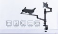 GEMBIRD BIURKOWE REGULOWANE RAMIĘ/UCHWYT NA MONITOR + PODSTAWKA NA NOTEBOOKA 17-32, VESA 100X100MM, DO 8 KG - 2482569