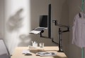 GEMBIRD BIURKOWE REGULOWANE RAMIĘ/UCHWYT NA MONITOR + PODSTAWKA NA NOTEBOOKA 17-32, VESA 100X100MM, DO 8 KG - 2482567