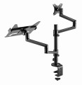 GEMBIRD BIURKOWE REGULOWANE RAMIĘ/UCHWYT NA MONITOR + PODSTAWKA NA NOTEBOOKA 17-32, VESA 100X100MM, DO 8 KG - 2482561