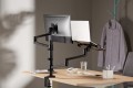 GEMBIRD BIURKOWE REGULOWANE RAMIĘ/UCHWYT NA MONITOR + PODSTAWKA NA NOTEBOOKA 17-32, VESA 100X100MM, DO 8 KG - 1817780
