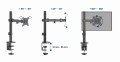 GEMBIRD BIURKOWE REGULOWANE RAMIĘ/UCHWYT NA MONITOR 17-32, VESA 100X100MM, DO 9 KG - 1735960