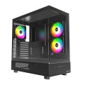 Montech XR Midi-Tower, Szkło Hartowane - czarne - 2317583