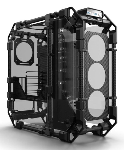 Alphacool Apex Pro Skeleton Full Tower Czarny, Węgiel - 2483550
