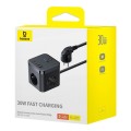 Listwa zasilająca Baseus PowerCombo 3AC+2U+2C 30W EU (1,5m; czarny) - 2481940