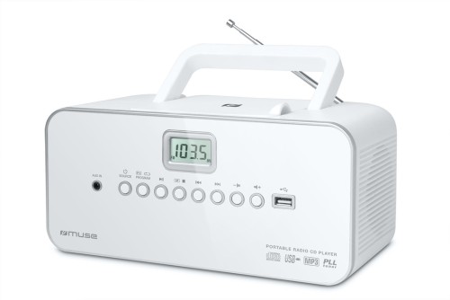 Radioodtwarzacz Muse M-28 RDW przenośne radio FM/CD/MP3/Jack/USB Biały - 1916760
