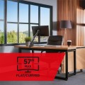Uchwyt do monitora Maclean MC-968, podwójne ramię, ze sprężyną gazową, 17"-57", 27 kg - 2482604