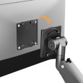 Uchwyt do monitora Maclean MC-968, podwójne ramię, ze sprężyną gazową, 17"-57", 27 kg - 2482603