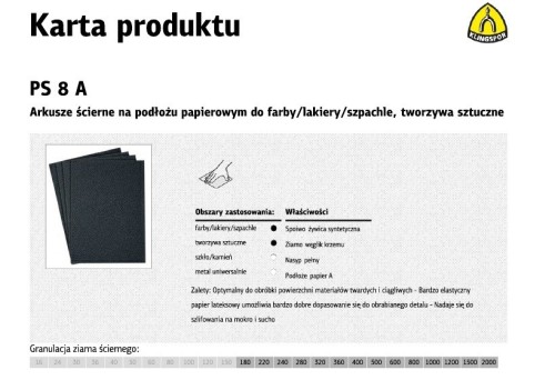 K.PAPIER ŚCIER.WODNY  P 220 PS8A/50szt - 2483228