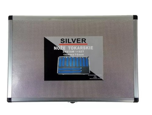 Noże tokarskie 16x16mm w walizce 11szt. /SILVER - 2483309