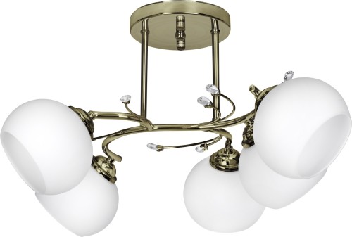 Żyrandol klasyczna lampa sufitowa wisząca Activejet IRMA Patyna 5xE27 do salonu - 2483670