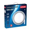 Nowoczesny plafon sufitowy LED Activejet KRIS Szary ściemnialny ze zdalnym sterowaniem na pilota - 1140920