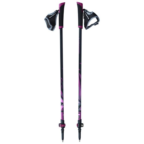 Kije Viking Uppsala Nordic Walking czarno/fioletowe - 2484944