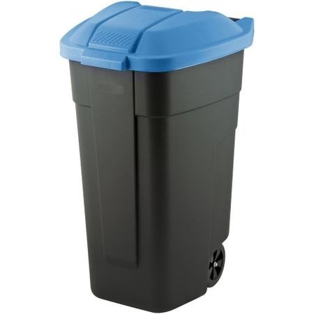 CURVER KOSZ NA ODPADY CZARNY 110L... /POKRYWA NIEBIESKA - 2485088