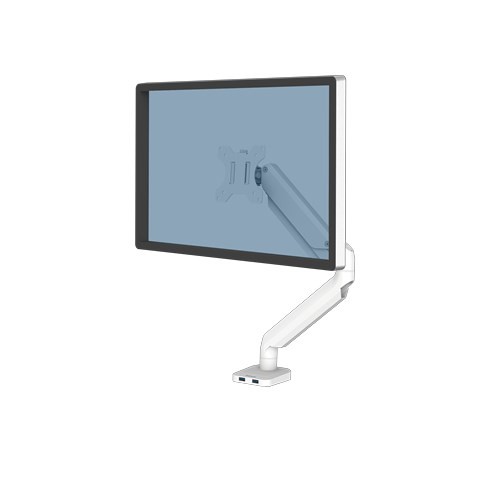 Fellowes Ergonomia ramię na 1 monitor - seria Platinum, białe - 2486885