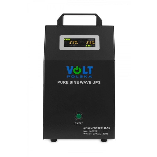 Zasilacz awaryjny SINUS UPS 1000 + 45Ah (700/1000W) [1,5m przewód] - 2467433
