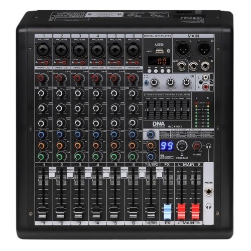 DNA HLC 6 MK2 analogowy mikser dźwięku 6 kanałów U - 2151638