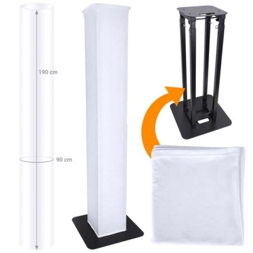 DNA TOTEM TOWER SCRIM WH materiał biała lycra osł. - 2151753